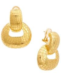 Oscar de la Renta - Mosaic Textured Earrings - Lyst
