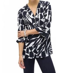 Joseph Ribkoff - Bold Print Silky Knit Flared Sleeve Tunic Top - Lyst