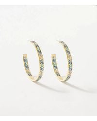 Native Gem - Crystal Inlay Hoop Earrings - Lyst