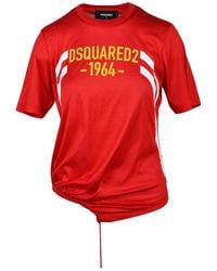 DSquared² - Asymmetrical Hem T-Shirt - Lyst