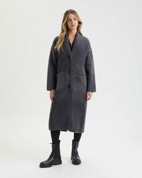 NVLT - Longline Oversize Coatigan With Shawl Collar - Lyst