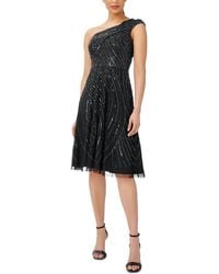 Adrianna Papell - One Shoulder Embellished Cocktail And Party Dress - Lyst