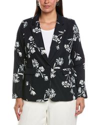 Tahari - Plus Sateen Blazer - Lyst