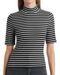 Rag & Bone - Knit Stripe Rib Tee Top - Lyst