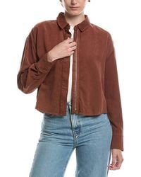 Bella Dahl - Oversized Cropped Shacket - Lyst