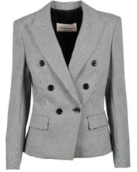 Alexandre Vauthier - Double-Breasted Viscose Wool Jacket - Lyst