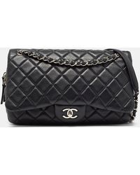 Chanel - Quilted Leather Easy Flap Bag - Lyst