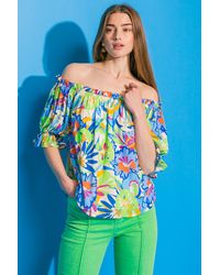 TRUEDAMES - Last Photograph Woven Top - Lyst