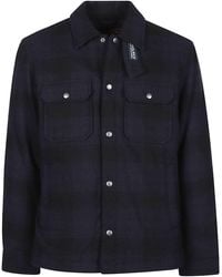 Woolrich - Dark Tone Check Alaskan Wool-Blend Shirt Jacket - Lyst