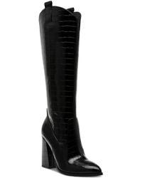 DV by Dolce Vita - Charlot Faux Leather Block Heel Knee-high Boots - Lyst