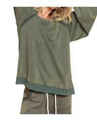 Pol - Zoey Criss-Cross Back Sweatshirt - Lyst