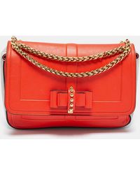 Christian Louboutin - /grey Leather Sweet Charity Shoulder Bag - Lyst
