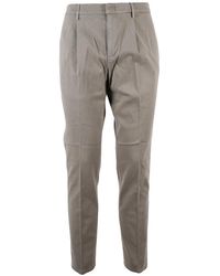 Dondup - Ralp Pleated Tailored Stretch Cotton Trousers - Lyst