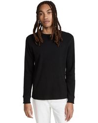 Vince - Men Thermal Long Sleeve Crew Neck Pullover Tee - Lyst