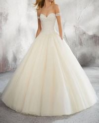 Mori Lee - Liberty Crystal And Pearl Gown - Lyst