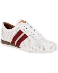 Bally - Frenz 6233822 Perforated Leather Sneakers - Lyst
