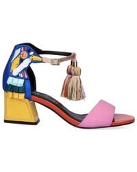 Exe' - Luisa Low Heel Sandal - Lyst
