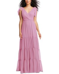 Social Bridesmaid - Bow Polyester Evening Dress - Lyst