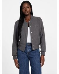 Guess - Sophia Flight Crop Jacket - Lyst