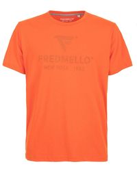 Fred Mello - Orange Cotton T - Lyst