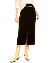 Moncler - Wool-blend Midi Skirt - Lyst