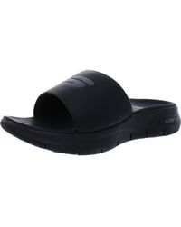Skechers - Sport Slip On Open Toe Slide Sandals - Lyst