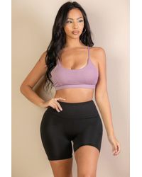 TRUEDAMES - Racerback Cutout Sports Bra - Lyst