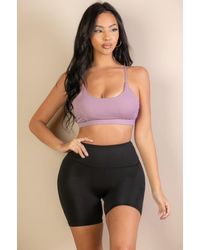 TRUEDAMES - Racerback Cutout Sports Bra - Lyst