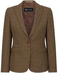 Paul Andrew - Ralph Tweed Tailored Fit Blazer Wool Polyester Blend - Lyst