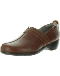 Easy Spirit - Solid Leather Flat Shoes - Lyst