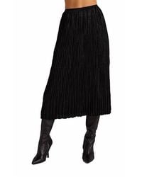 Bella Dahl - Variegated Pleat Midi Skirt - Lyst