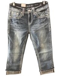 Grace In La - Capris Jeans - Lyst