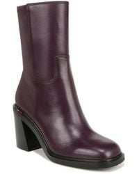 Franco Sarto - Penelope Leather Square Toe Ankle Boots - Lyst