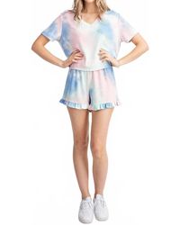 143 Story - Tie Dye Short Sleeve Top - Lyst