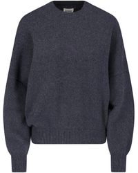 KHAITE - 100% Cashmere Crewneck Sweater - Lyst