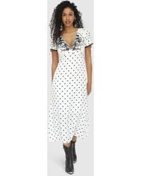 Belle & Bloom - You & I Polka Dot Midi Dress - Lyst