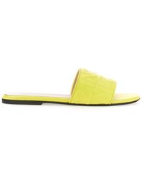 N°21 - Slide Sandal With Logo - Lyst