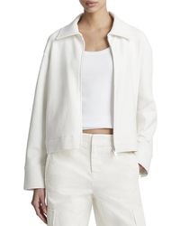 Vince - Zip Up Collared Jacket - Lyst