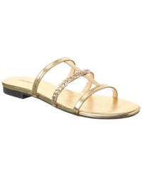 L'Agence - Hennie Caged Leather Sandal - Lyst