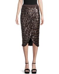 Le Superbe - Take It Easy Sequin Wrap Skirt - Lyst