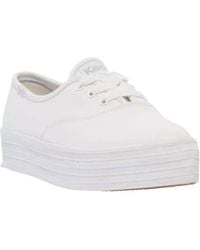 Keds - Point Leather Lace Up Sneaker - Lyst