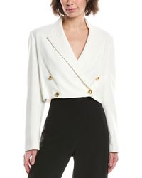 Black Halo - Hugo Crop Blazer - Lyst