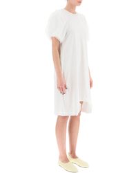 Simone Rocha - Imone Rocha Cotton Dress With Tulle Sleeves And Pearls - Lyst