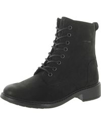 Josef Seibel - Leather Wool Blend Lined Combat & Lace-up Boots - Lyst