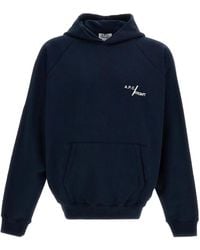 A.P.C. - Cotton Fleece Hoodie With Logo Detail - Lyst