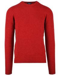 Drumohr - Crew Neck Sweater Lambskin - Lyst