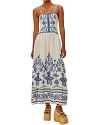 FARM Rio - Shell Garden Midi Dress - Lyst