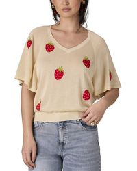 Wit & Wisdom - Bat Wing V-Neck Jacquard Top - Lyst