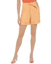 DKNY - Pleated Paperbag Cargo Shorts - Lyst