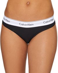 Calvin Klein - Underwear Modern Cotton Mid Rise Thong - Lyst
